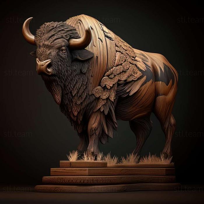 3D model buffalo (STL)